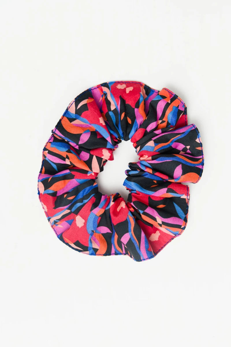 Big red and blue Scrunchie
