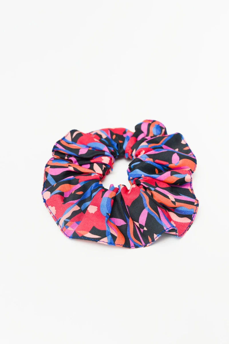Big red and blue Scrunchie