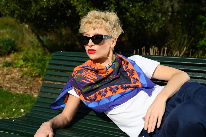 Peacock scarf