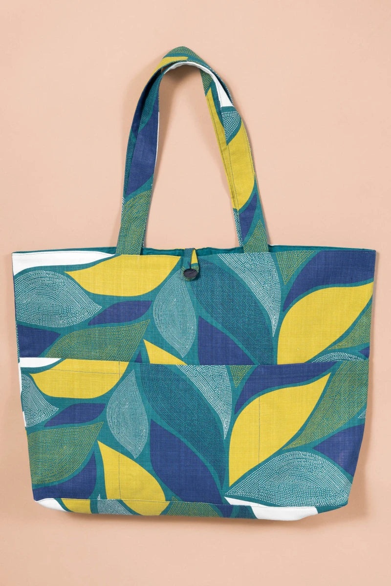 Lime green shopping bag