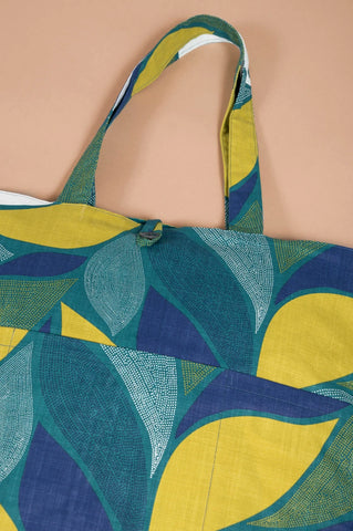 Lime green shopping bag