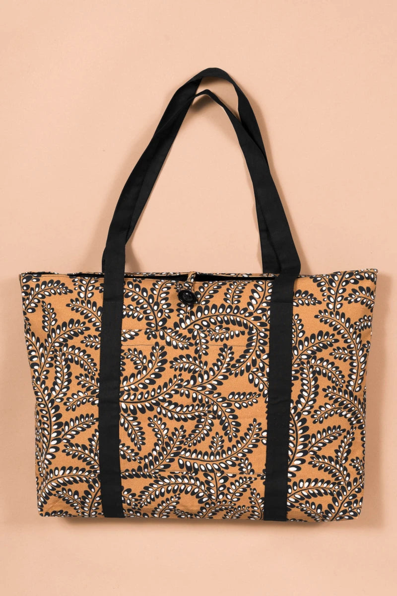Floral shopping bag