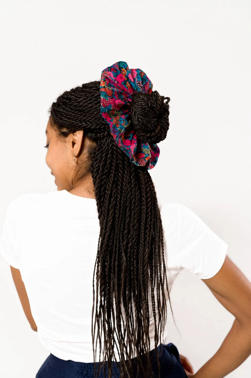 Big Floral Scrunchie