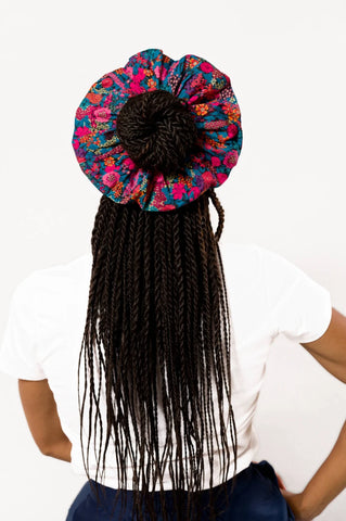 Big Floral Scrunchie