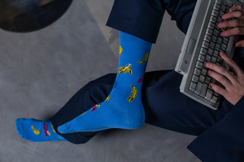 Chaussettes en coton - BeCatsGang Bleu