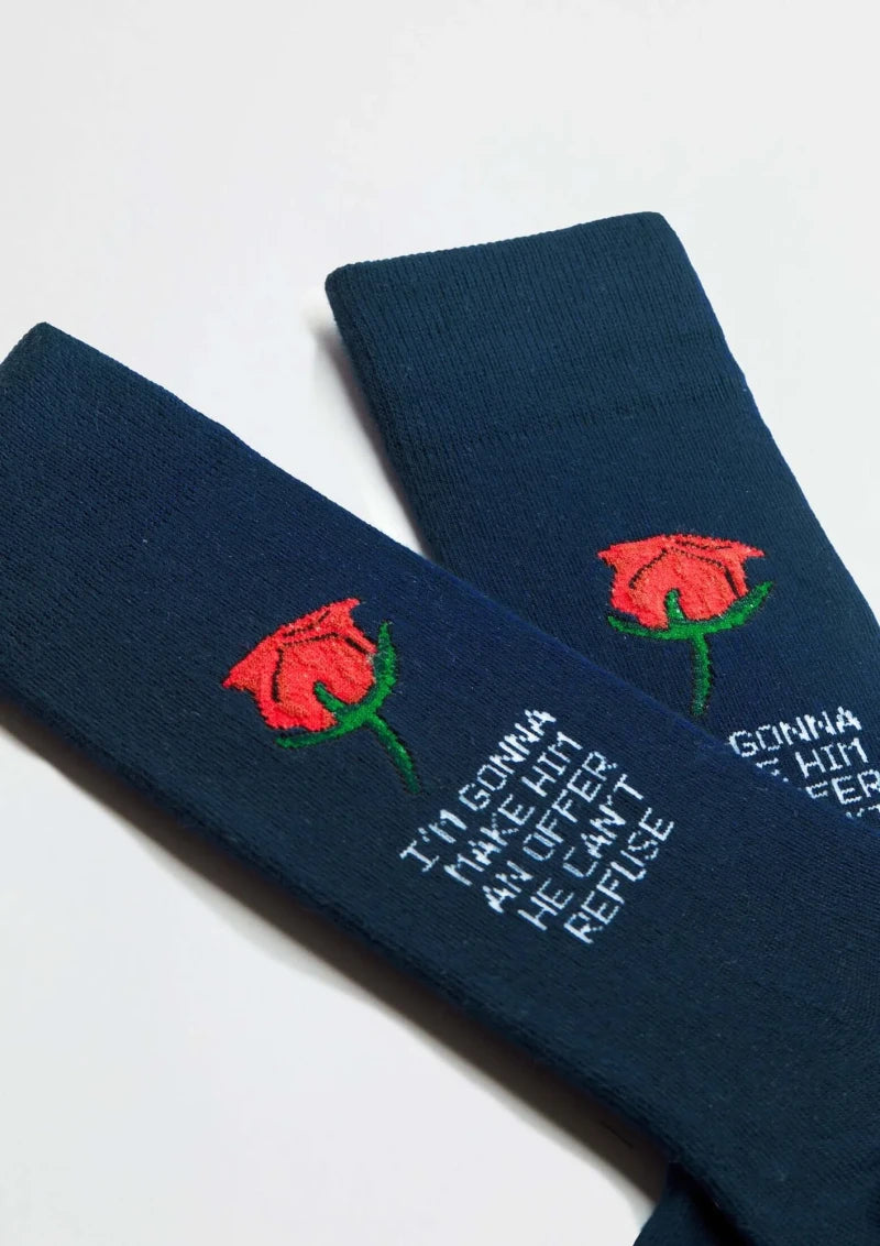 Chaussettes BeThe Godfather Rose