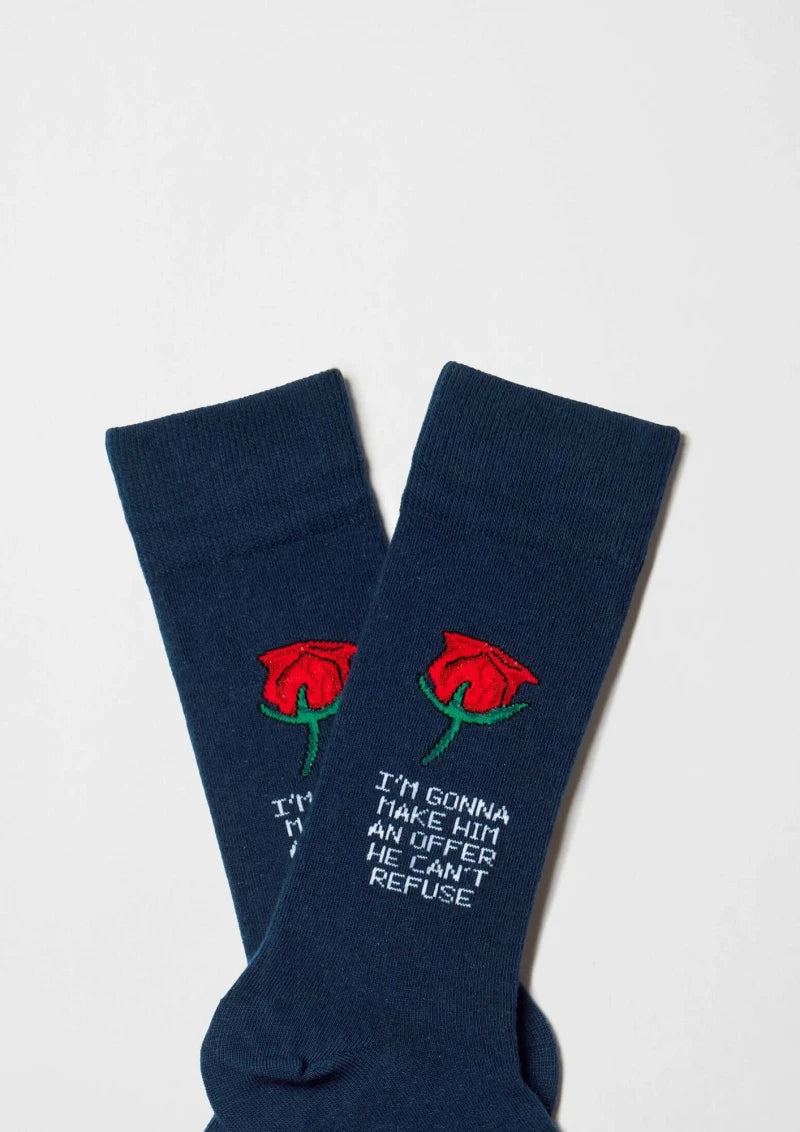 Chaussettes BeThe Godfather Rose