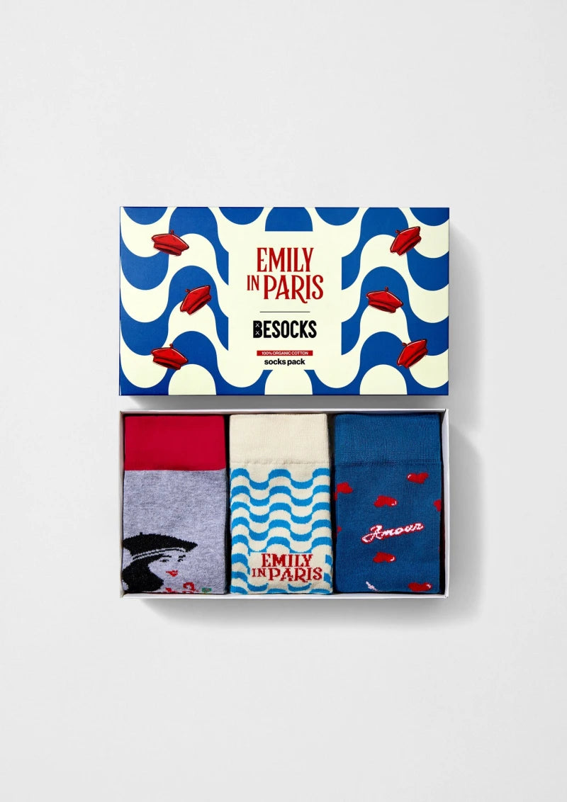 Pack de 3 Paire de chaussettes EMILY IN PARIS
