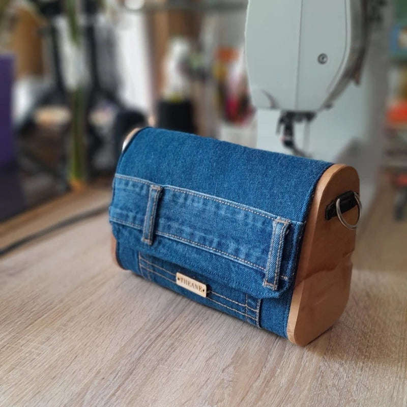 Mini sac bois et jean 110