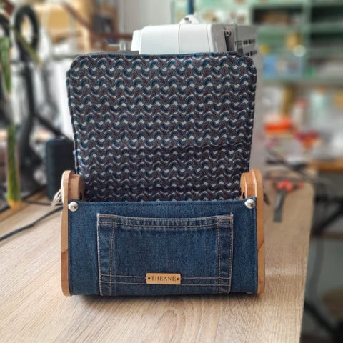 Mini sac bois et jean 110