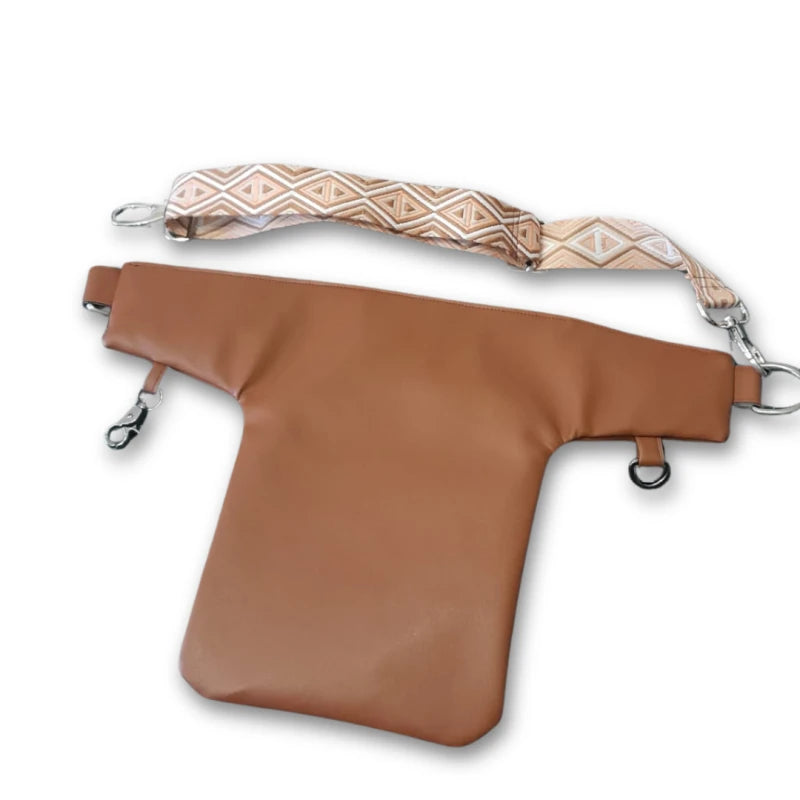 Pochette taille en alter-cuir de raisin – Mixte & modulable