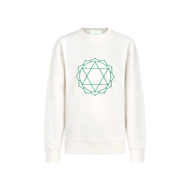 Sweat Unisex Chakra du Coeur en Coton Bio
