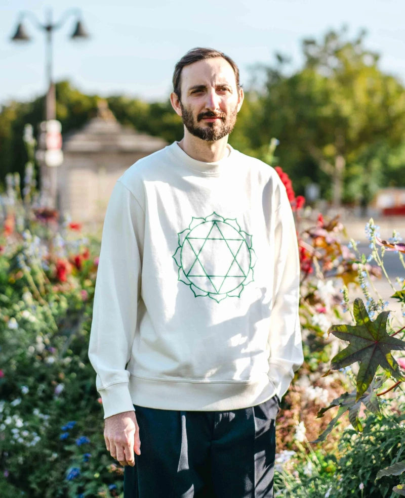 Sweat Unisex Chakra du Coeur en Coton Bio