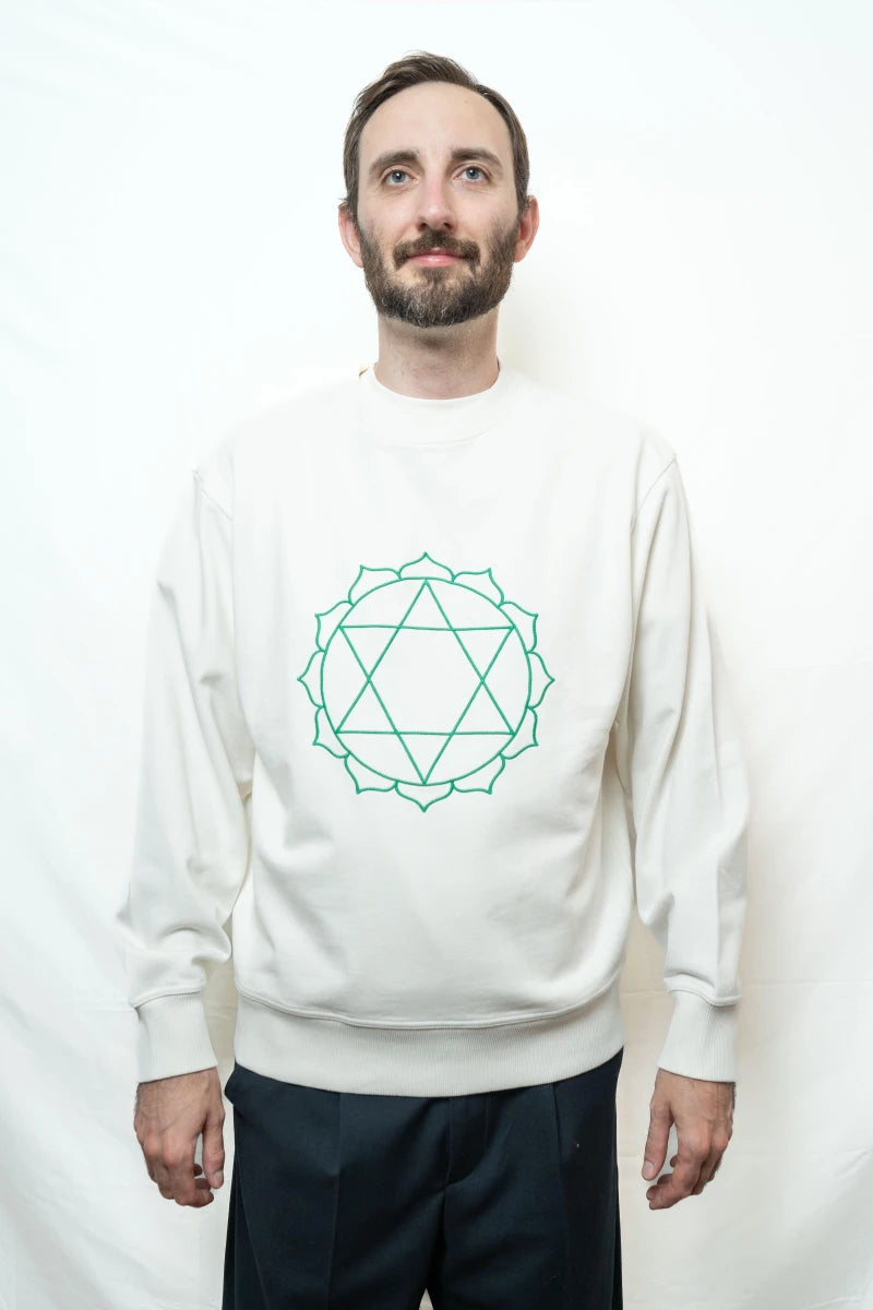Sweat Unisex Chakra du Coeur en Coton Bio