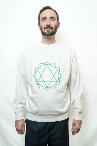 Sweat Unisex Chakra du Coeur en Coton Bio