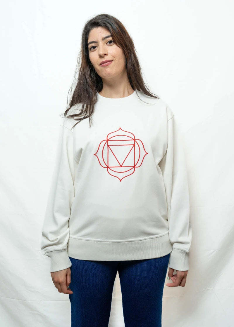 Sweat Unisex Chakra Racine en Coton Bio