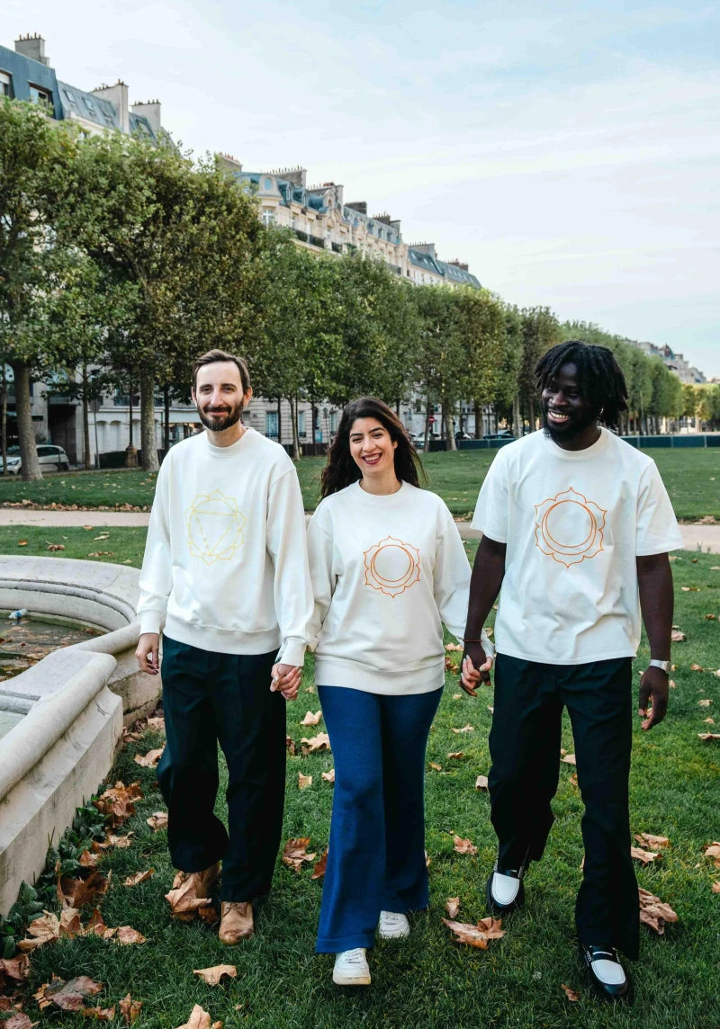 Sweat Unisex Chakra Sacré en Coton Bio