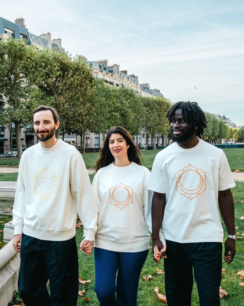 Sweat Unisex Chakra Sacré en Coton Bio