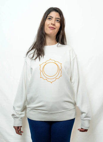 Sweat Unisex Chakra Sacré en Coton Bio