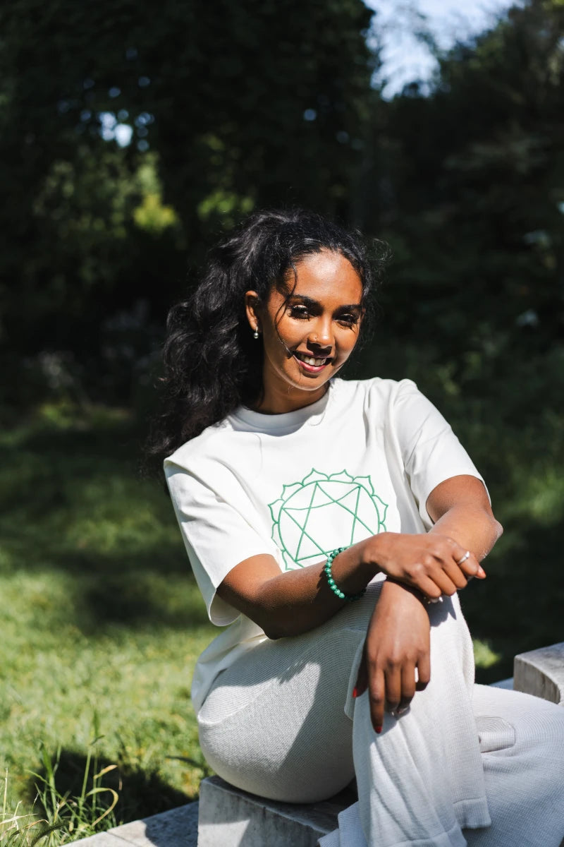Tee-shirt Unisex Chakra du Coeur en Coton Bio
