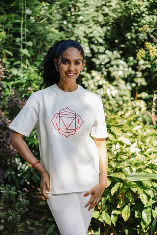 Tee-shirt Unisex Chakra Racine en Coton Bio