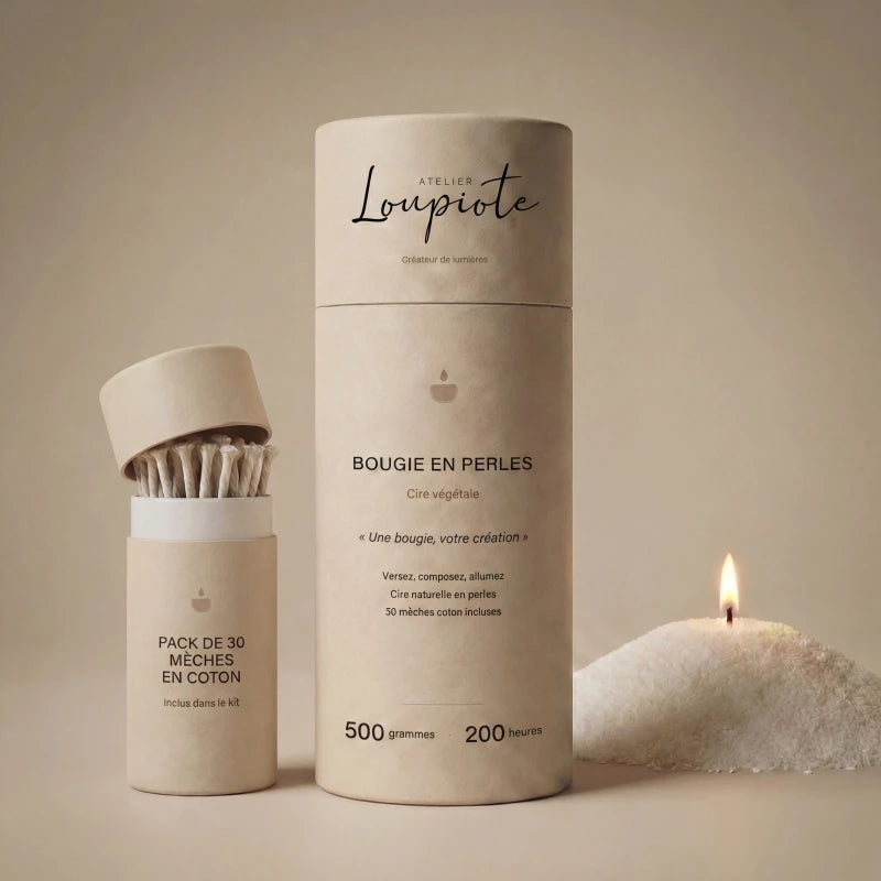 Bougie en perles - 200 heures