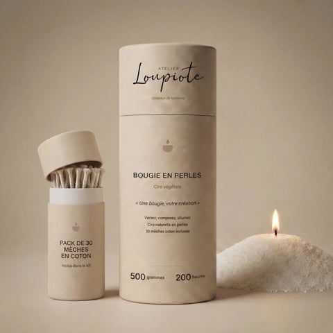 Bougie en perles - 200 heures