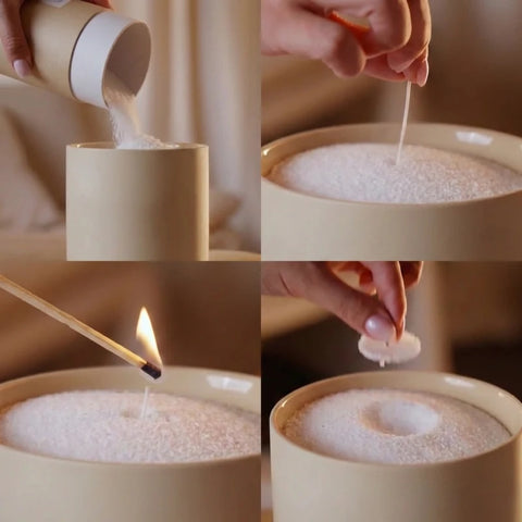 Bougie en perles - 200 heures