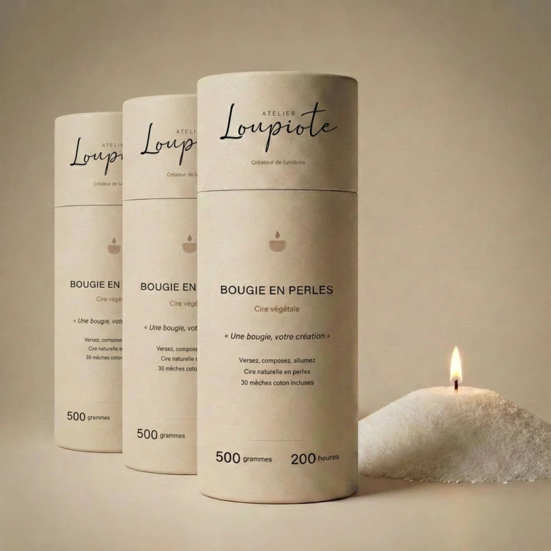 Bougie en perles - 200 heures