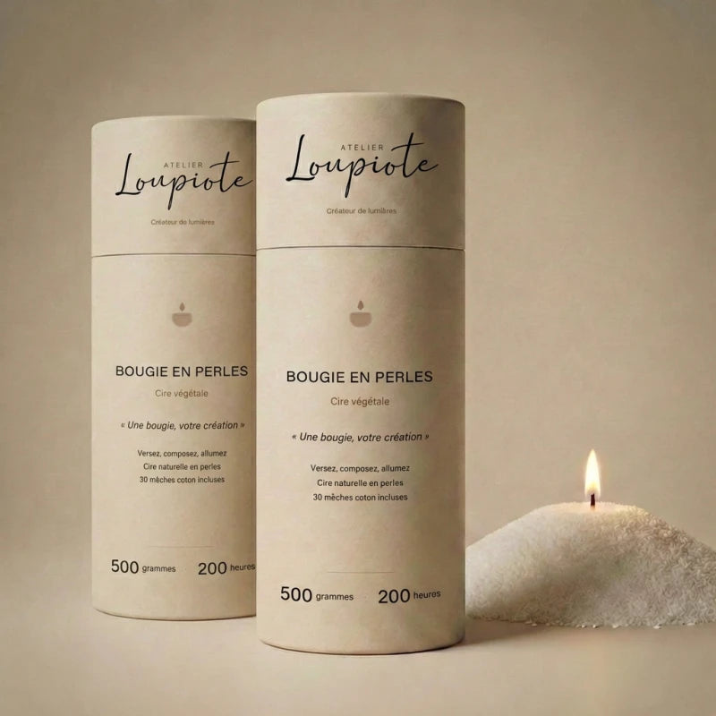 Bougie en perles - 200 heures