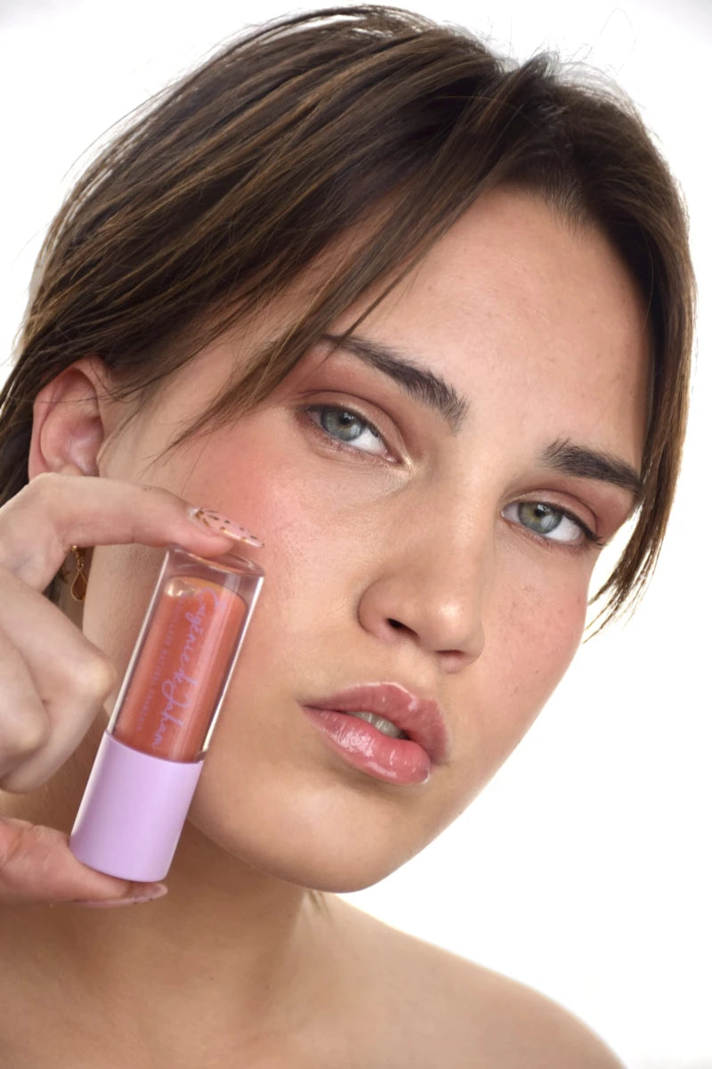 Huile à lèvres soin certifiée bio - Teinte Abricot