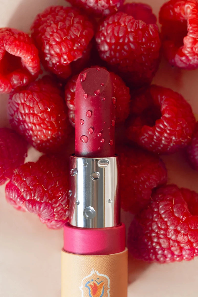 Rouge à lèvres couleur framboise <br/>certifié Bio