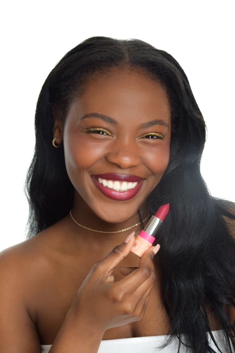 Rouge à lèvres couleur framboise <br/>certifié Bio