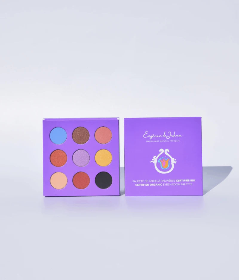Palette de fards à paupières certifiée bio