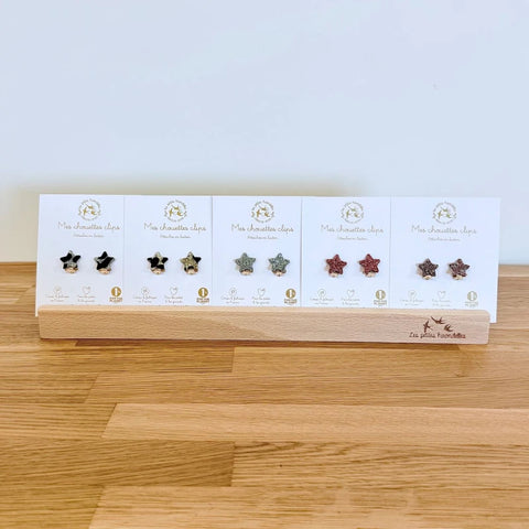 Boucles clips pailletées - Etoiles