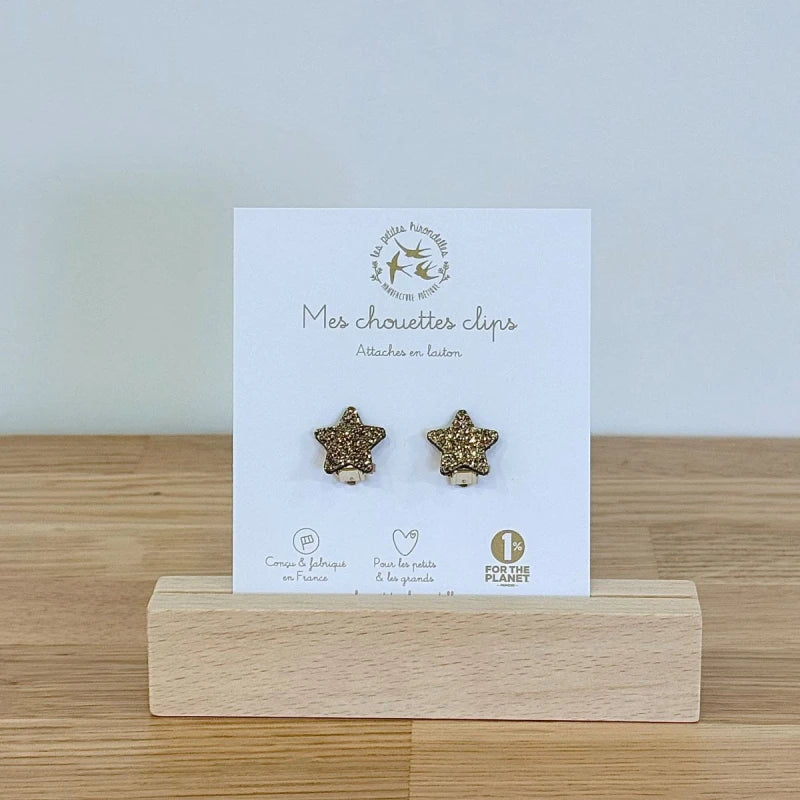 Boucles clips pailletées - Etoiles