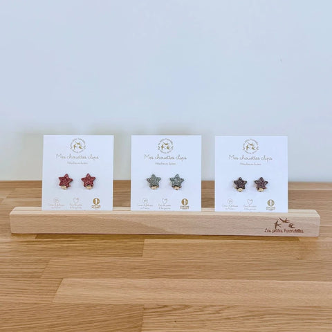 Boucles clips pailletées - Etoiles