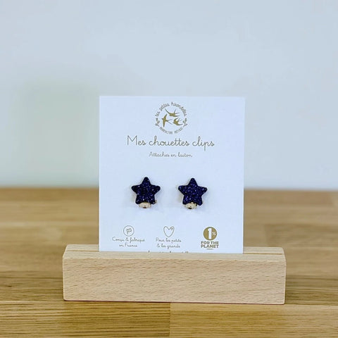 Boucles clips pailletées - Etoiles