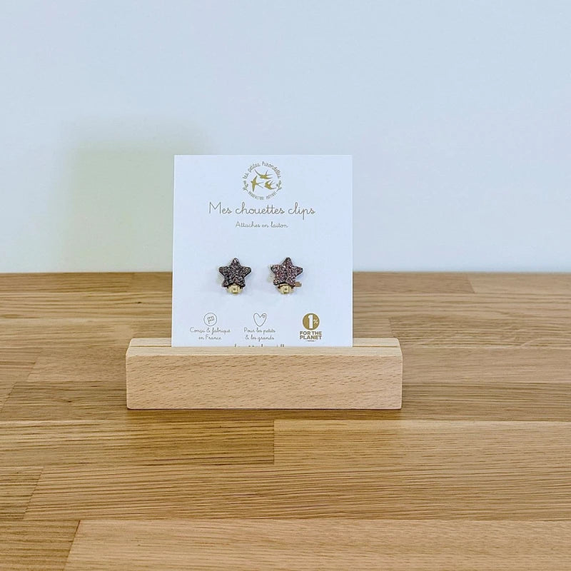 Boucles clips pailletées - Etoiles