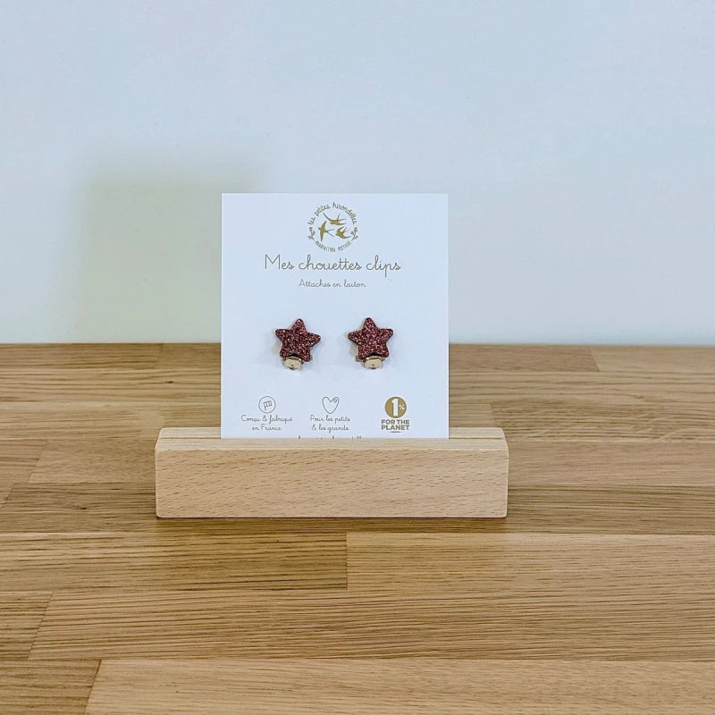 Boucles clips pailletées - Etoiles