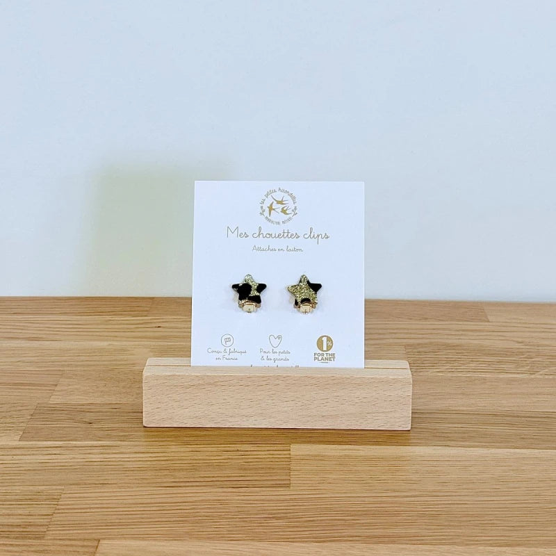 Boucles clips pailletées - Etoiles