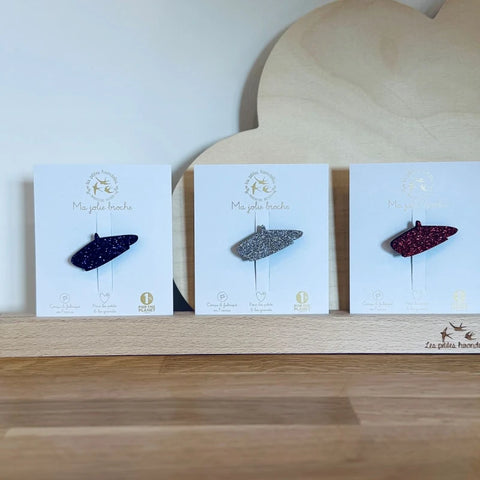 Broche feutrine pailletée - Béret