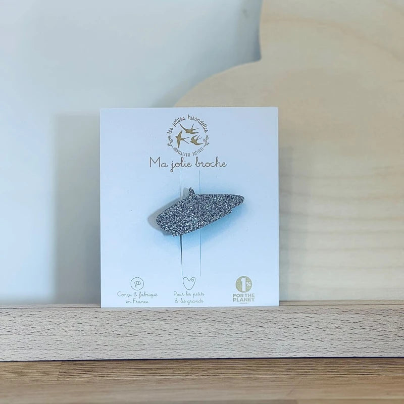 Broche feutrine pailletée - Béret