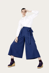 Pantalon en coton upcyclé - Écume