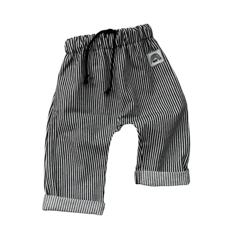 Pantalon jean rayé noir et blanc - Moomie