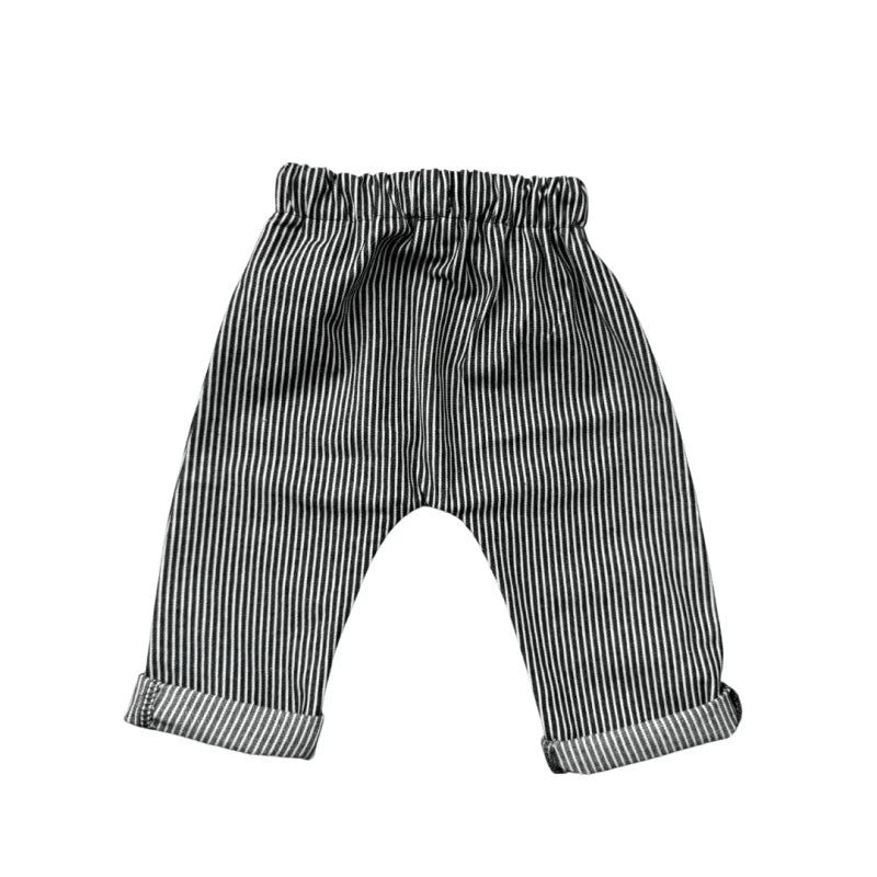 Pantalon jean rayé noir et blanc - Moomie