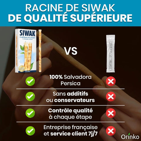Bâtons de Siwak (Miswak) x3 – Brosse à Dents 100% Naturelle