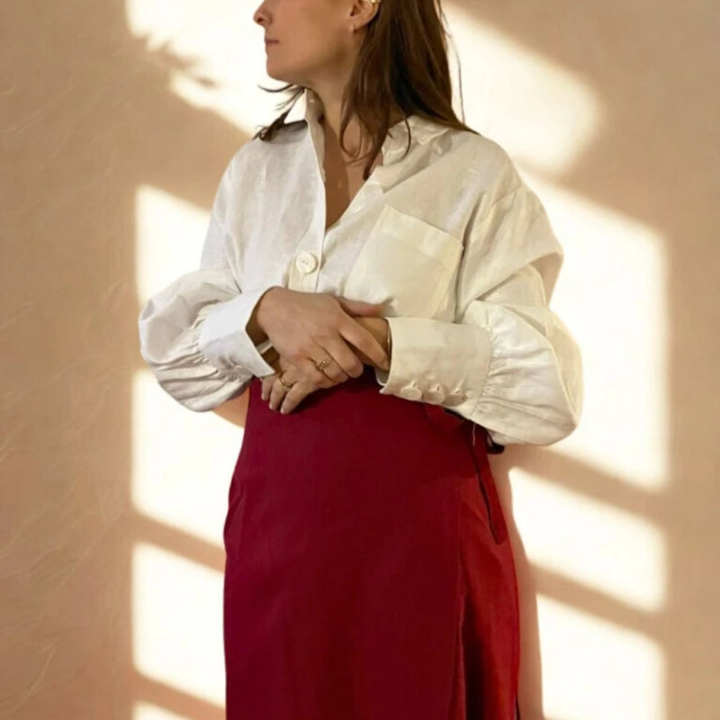 Jupe longue en coton | Taille unique ajustable