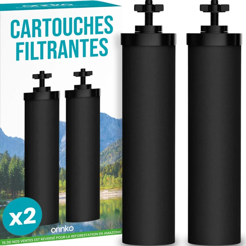 Cartouches filtrantes pour filtre à gravité x2