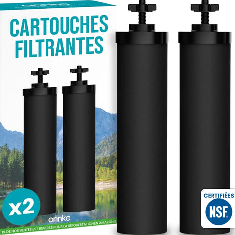Cartouches filtrantes pour filtre à gravité x2
